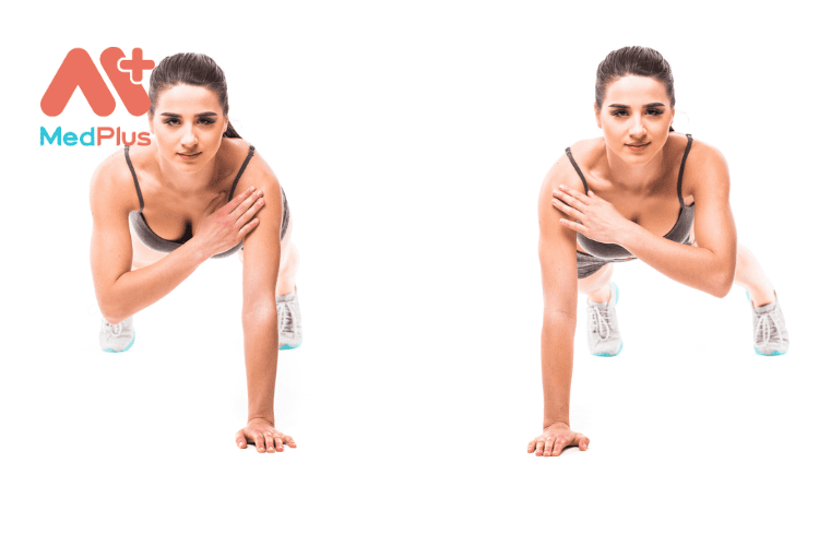 Plank Shoulder Tap bài tập ngực và cánh tay hiệu quả