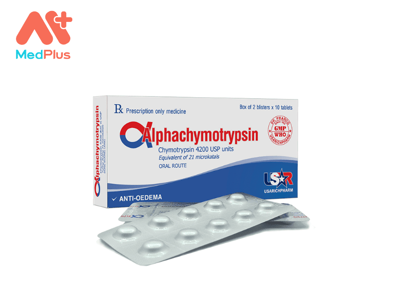 Thuốc Alpha chymotrypsin 4200 USP | Công Dụng Và Liều Dùng